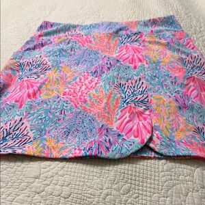Luxe Pink and Orange Mini Skater Skirt